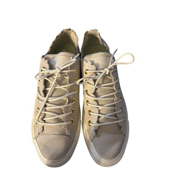 Women's Converse Chuck Taylor All Star Frilly Thrills - Egret - Size 8 - Picture 4 of 8